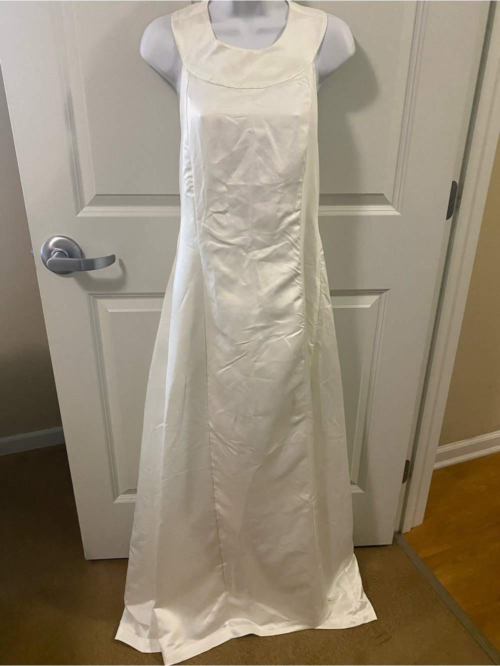 Frances Valentine NWT Kayla Oyster White Formal Maxi Dress